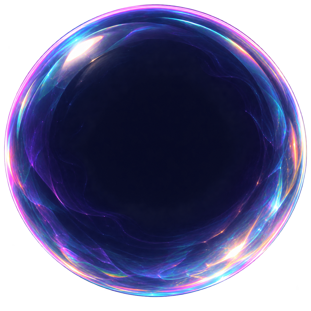 Iridescent Opal bubble finish